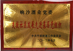 2013年响沙党委被评为支援社区发展先进基层党织